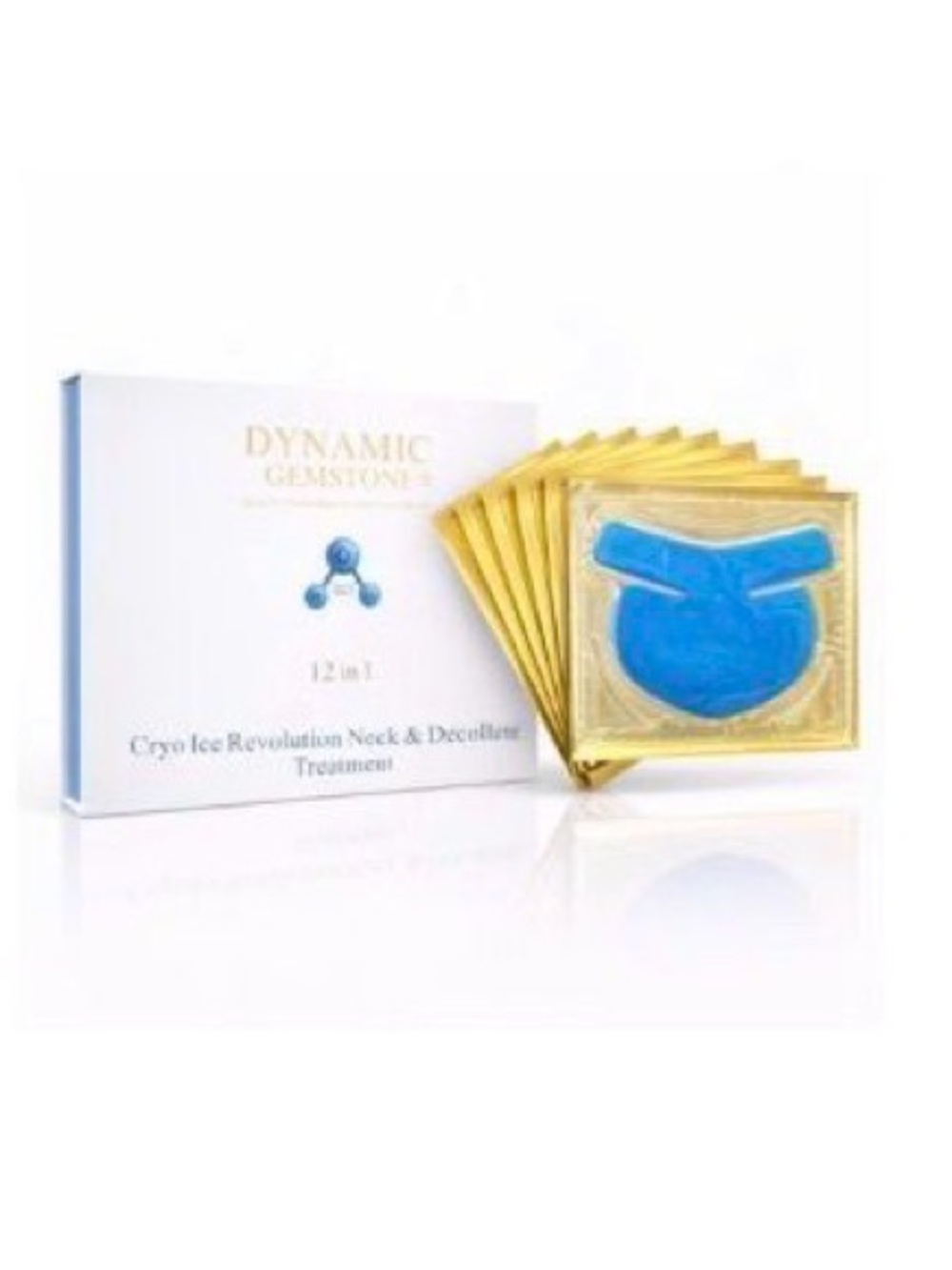 Dynamic Gemstone Cryo Ice Neck Décolleté Mask 12in1 NIB